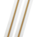 White - #5 Gold Nylon Coil Zipper Tape