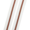White - #5 Rose Gold Nylon Coil Zipper Tape