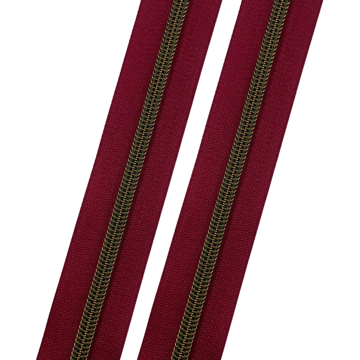 Fine Wine - #5 Bronze Nylon Coil Zipper Tape