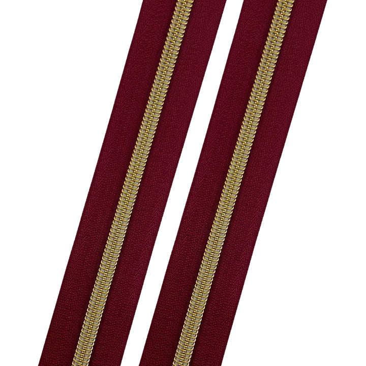 Fine Wine - #5 Gold Nylon Coil Zipper Tape