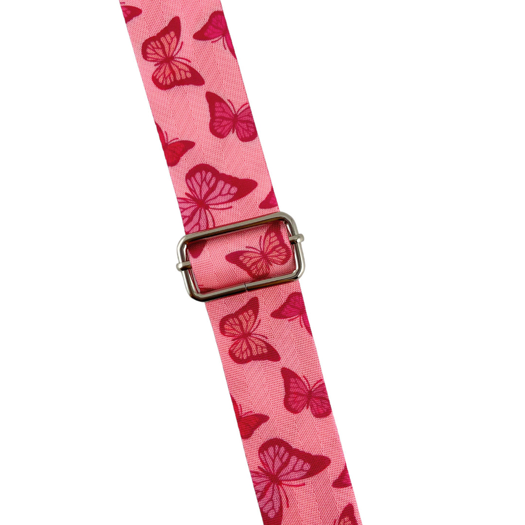Pink Butterfly - Printed Webbing
