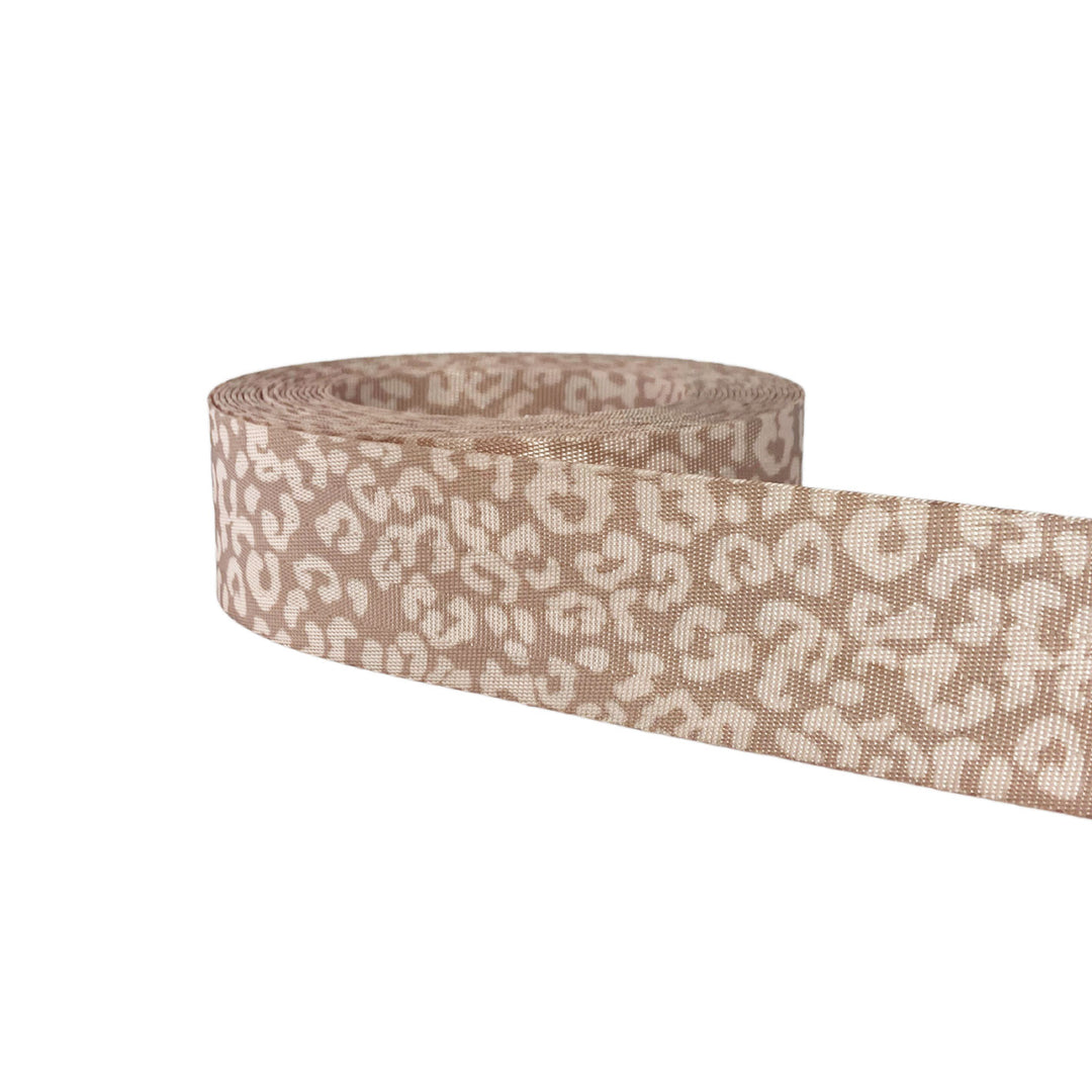 Creamy Cheetah - Printed Webbing