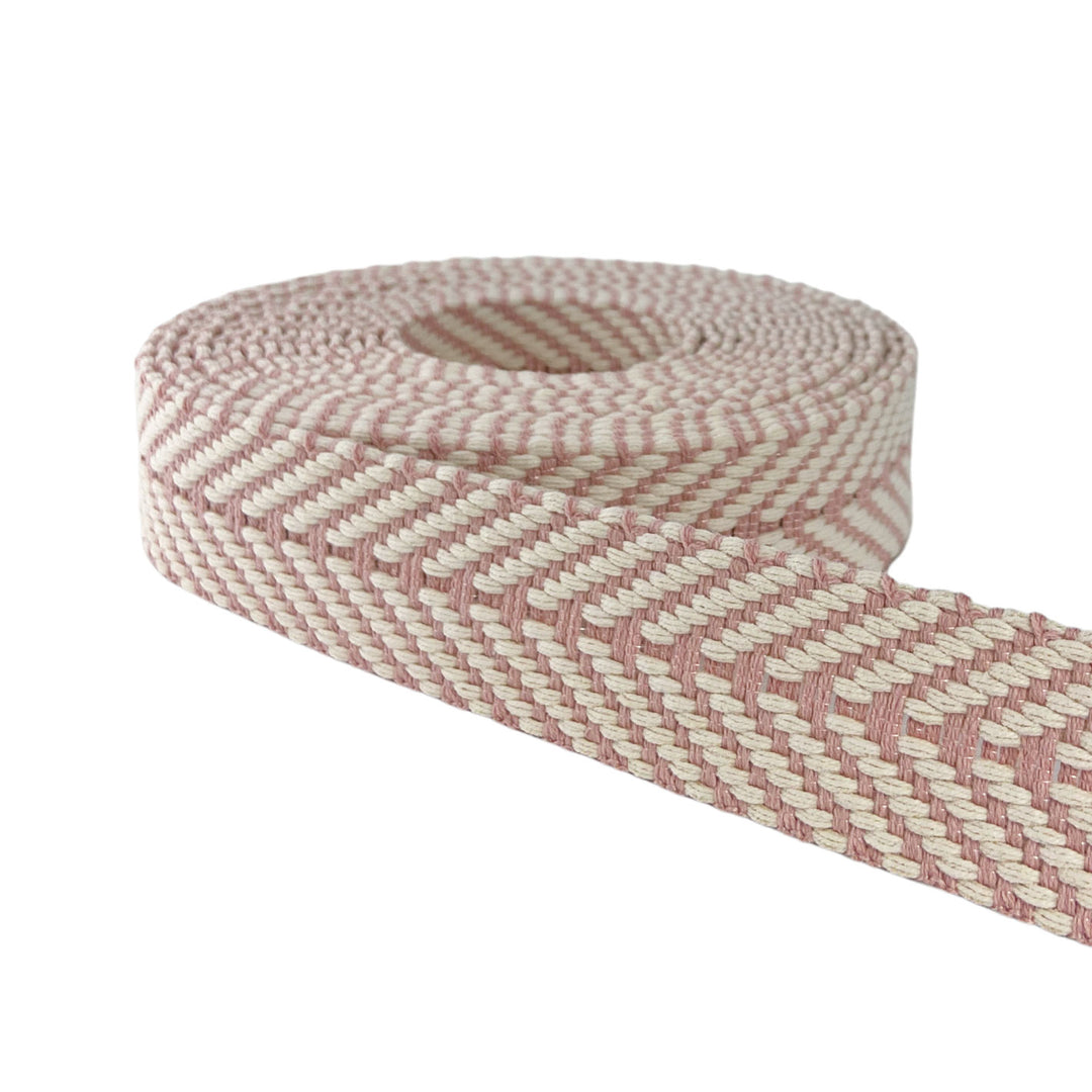 Dusty Rose - Jacquard Webbing