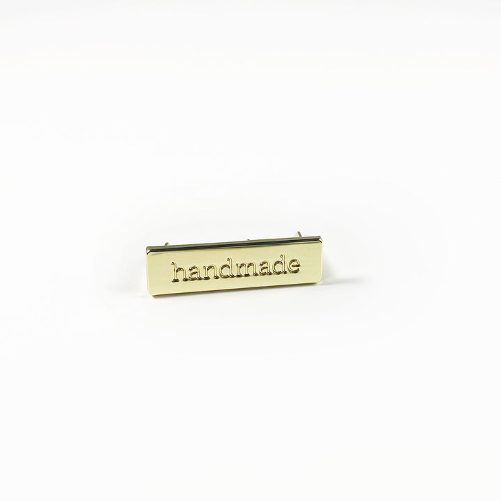 Metal Bag Label - Handmade
