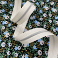 Ivory - #3 Silver Nylon Coil Zipper Tape