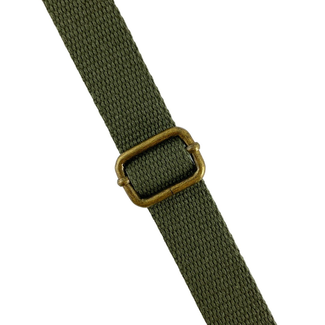 Olive - Cotton Webbing