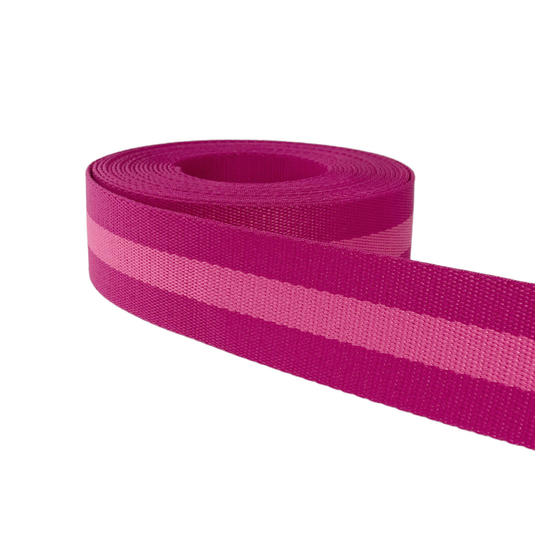 Pink Lemonade and Valentine - Striped Webbing