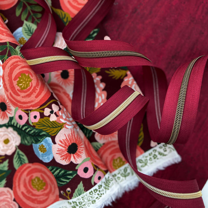 Fine Wine - #5 Bronze Nylon Coil Zipper Tape